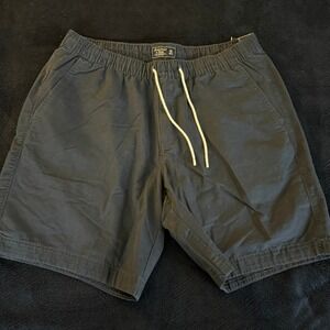Abercrombie & Fitch Mens XL Black Pull-On Drawstring Chino Shorts New With Tags
